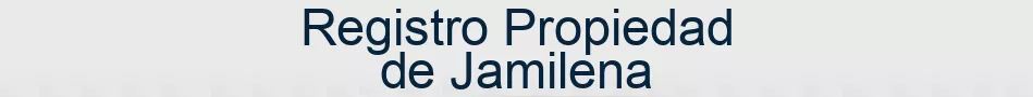 Registro Propiedad de Jamilena