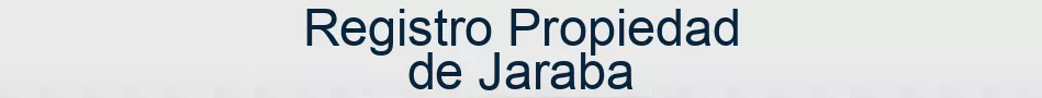 Registro Propiedad de Jaraba
