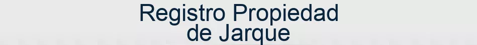 Registro Propiedad de Jarque