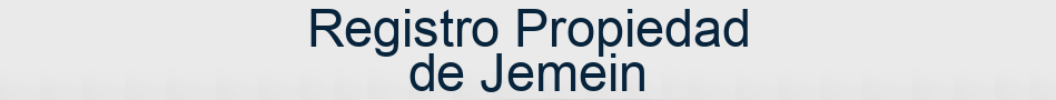 Registro Propiedad de Jemein