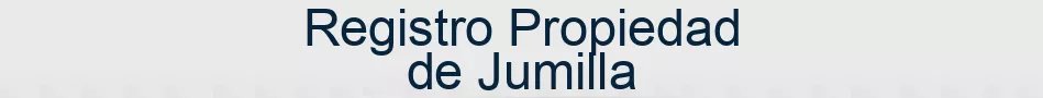 Registro Propiedad de Jumilla