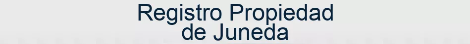 Registro Propiedad de Juneda