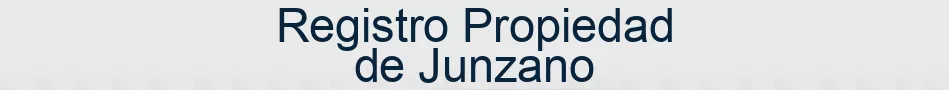 Registro Propiedad de Junzano