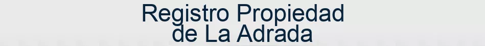 Registro Propiedad de La Adrada
