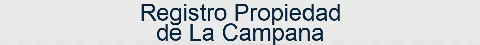 Registro Propiedad de La Campana