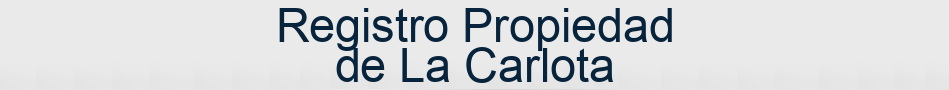 Registro Propiedad de La Carlota