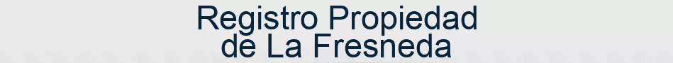 Registro Propiedad de La Fresneda