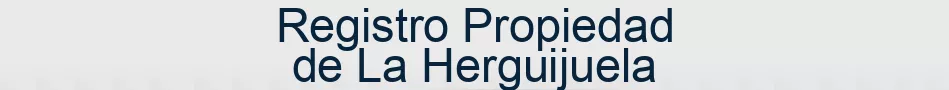 Registro Propiedad de La Herguijuela