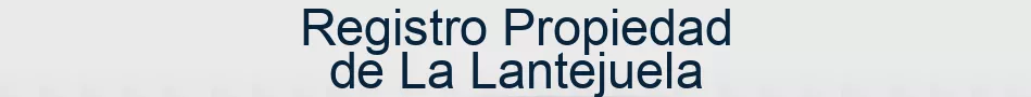Registro Propiedad de La Lantejuela