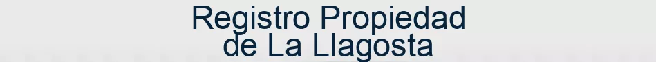 Registro Propiedad de La Llagosta