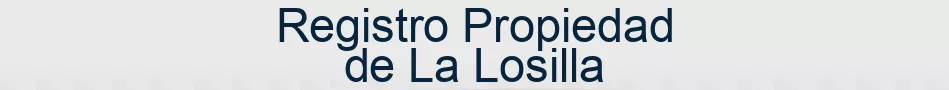 Registro Propiedad de La Losilla