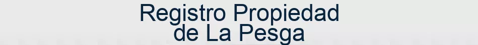 Registro Propiedad de La Pesga
