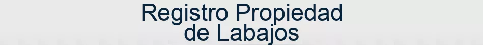 Registro Propiedad de Labajos