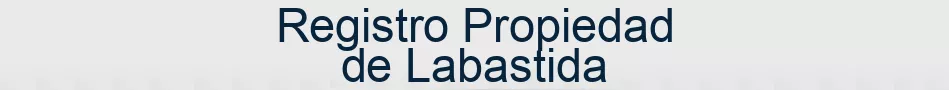 Registro Propiedad de Labastida