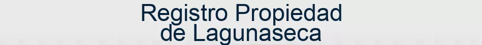 Registro Propiedad de Lagunaseca