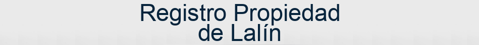 Registro Propiedad de Lalín