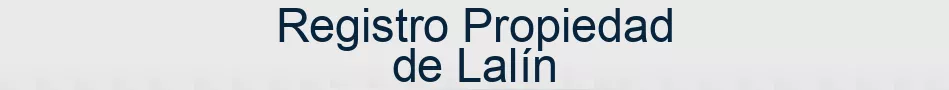 Registro Propiedad de Lalín