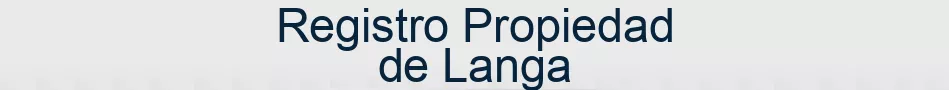 Registro Propiedad de Langa