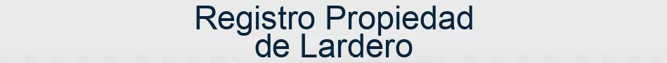 Registro Propiedad de Lardero