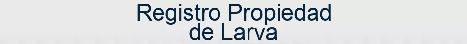 Registro Propiedad de Larva