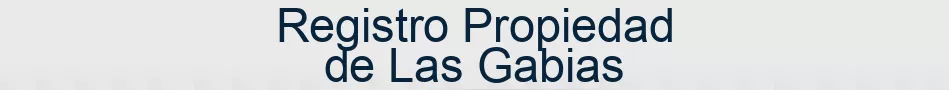 Registro Propiedad de Las Gabias