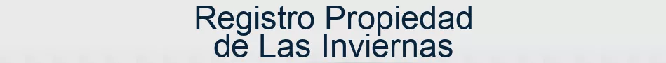 Registro Propiedad de Las Inviernas