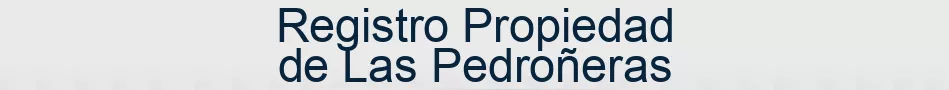 Registro Propiedad de Las Pedroñeras