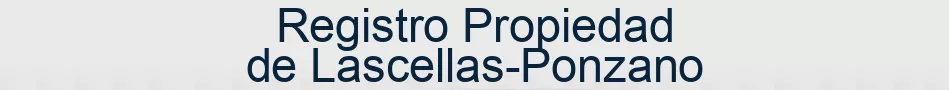 Registro Propiedad de Lascellas-Ponzano