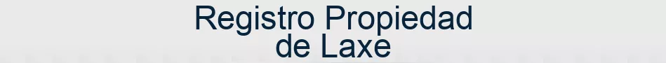 Registro Propiedad de Laxe