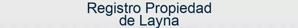 Registro Propiedad de Layna