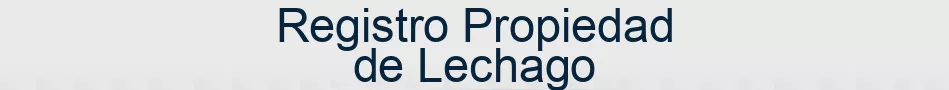 Registro Propiedad de Lechago