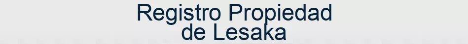 Registro Propiedad de Lesaka