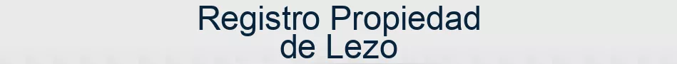 Registro Propiedad de Lezo