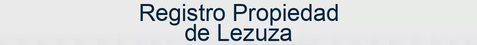 Registro Propiedad de Lezuza