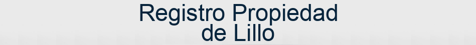 Registro Propiedad de Lillo