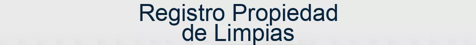 Registro Propiedad de Limpias