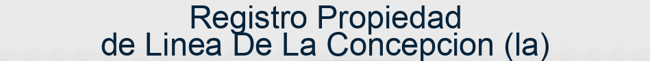 Registro Propiedad de Linea De La Concepcion (la)