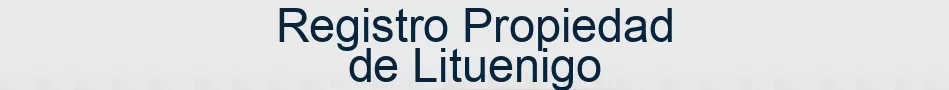 Registro Propiedad de Lituenigo