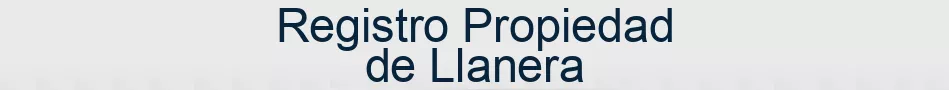 Registro Propiedad de Llanera