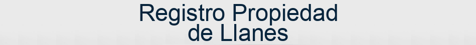 Registro Propiedad de Llanes
