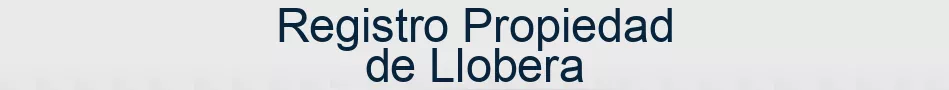 Registro Propiedad de Llobera