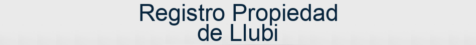 Registro Propiedad de Llubi