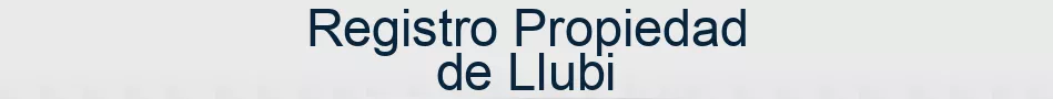 Registro Propiedad de Llubi
