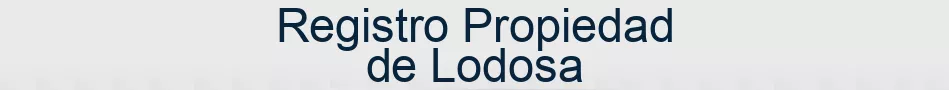 Registro Propiedad de Lodosa