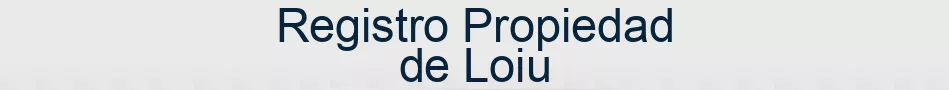 Registro Propiedad de Loiu
