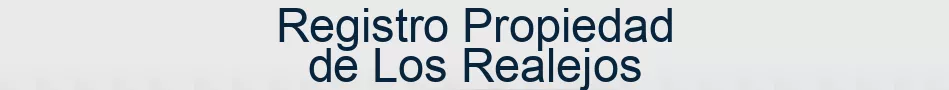 Registro Propiedad de Los Realejos