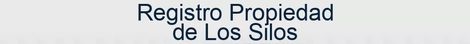 Registro Propiedad de Los Silos