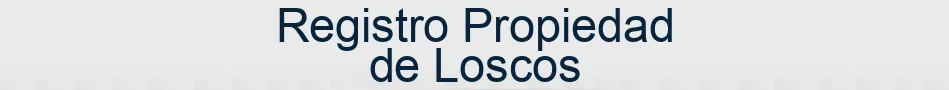 Registro Propiedad de Loscos