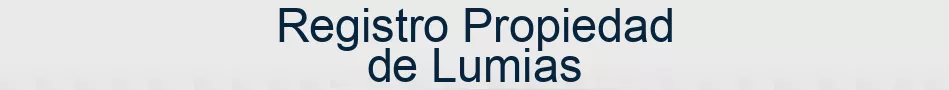 Registro Propiedad de Lumias