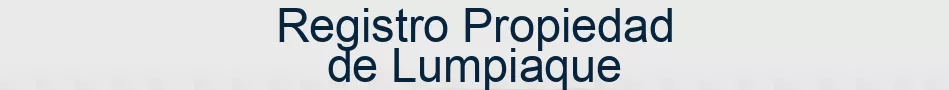 Registro Propiedad de Lumpiaque